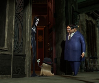 Une scène du film The Addams Family