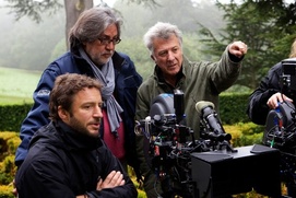 Sur le plateau du film Quartet