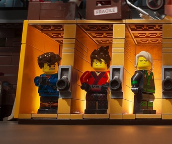 Une scène du film The LEGO Ninjago Movie