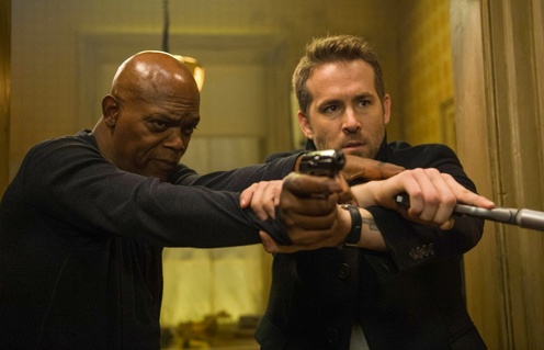 Une scène du film The Hitman's Bodyguard