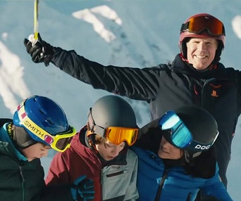 Une scène du film Downhill
