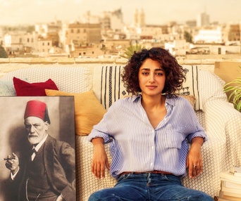 Une scène du film Un divan à Tunis