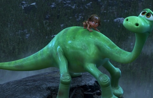 Une scène du film The Good Dinosaur