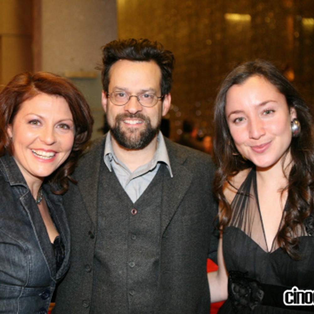 Marie-Chantal Perron, Alexis Martin et Maude Laurendeau sur le tapis rouge de Babine