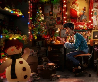 Une scène du film Arthur Christmas