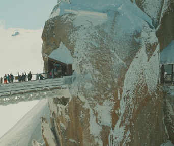 Une scène du film La montagne