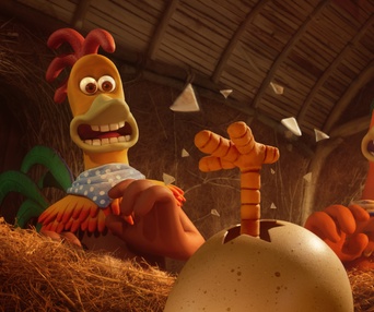 Une scène du film Chicken Run: Dawn of the Nugget