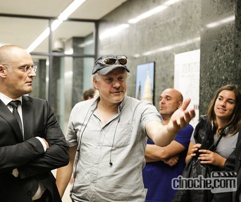 Sur le plateau du film Bon Cop Bad Cop 2