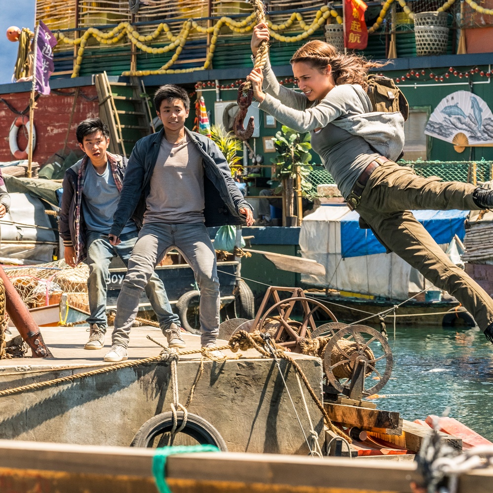 Une scène du film Tomb Raider