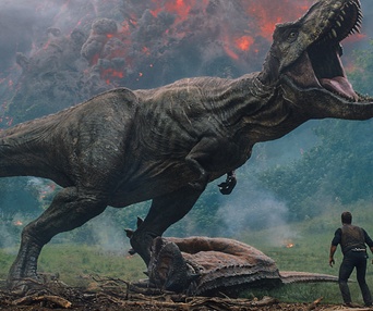 Une scène du film Jurassic World: Fallen Kingdom