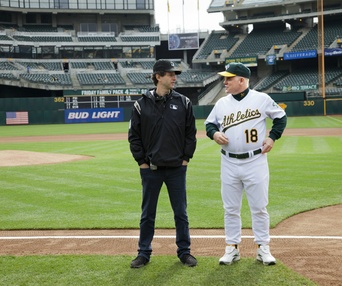 Sur le plateau du film Moneyball