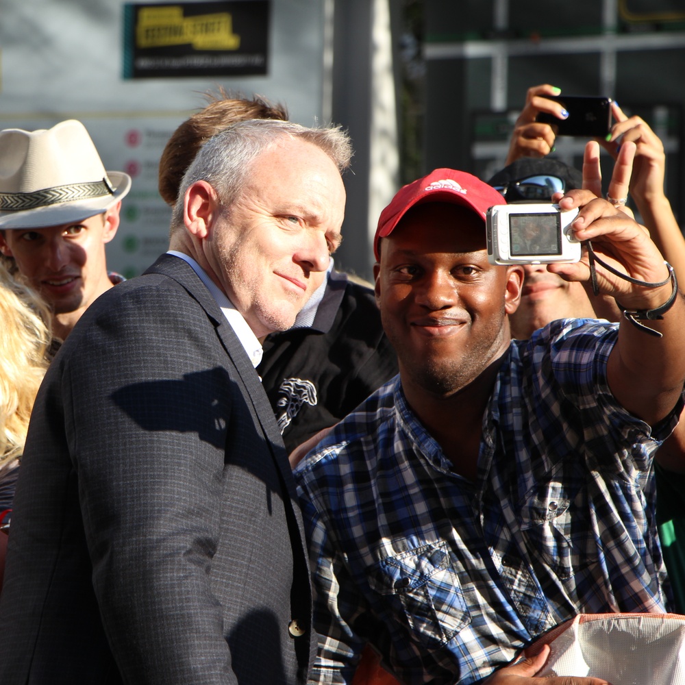 Sur le tapis rouge du film The Drop