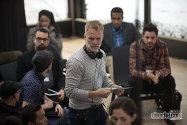 Sur le plateau du prochain film d'André Turpin