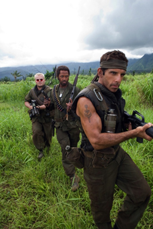 Ben Stiller, Jack Black et Robert Downey Jr. dans Tonnerre sous les tropiques