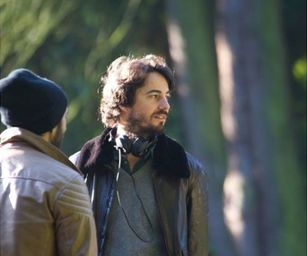 Sur le plateau du film Un heureux événement