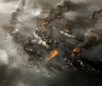 Une scène du film Pirates of the Caribbean: Dead Men Tell No Tales