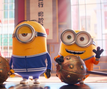 Une scène du film Minions: The Rise of Gru