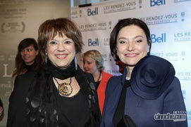 Sur le tapis rouge du film Les loups