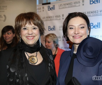 Sur le tapis rouge du film Les loups