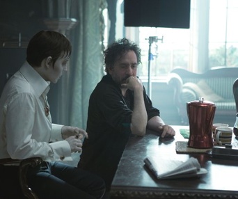 Sur le plateau du film Dark Shadows