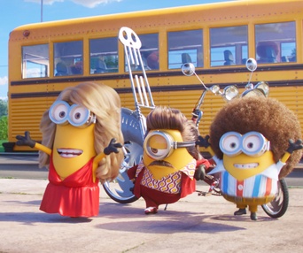 Une scène du film Minions: The Rise of Gru