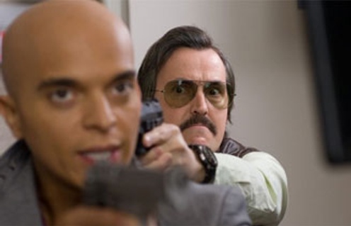 Rachid Badouri et Guy A. Lepage dans le film L'appât
