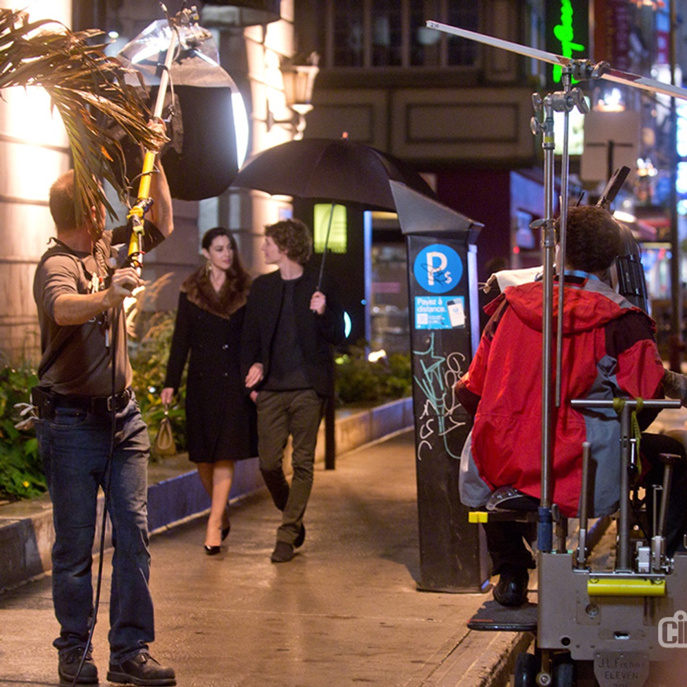 Sur le plateau du film Ville-Marie