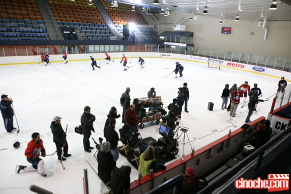 Sur le plateau de Pour toujours, les Canadiens