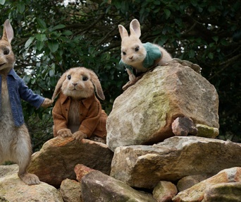 Une scène du film Peter Rabbit