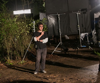 Sur le plateau du film Devil's Knot