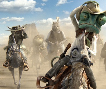 Une scène du film Rango