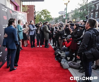 Sur le tapis rouge du film Matthias et Maxime