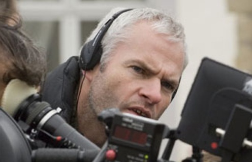 Martin McDonagh sur le plateau du film In Bruges