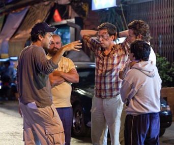 Sur le plateau du film  The Hangover Part II