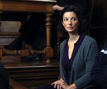 Une scène du film La chambre bleue