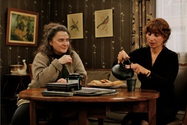 Une scène du film Le hérisson