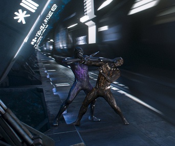 Une scène du film Black Panther