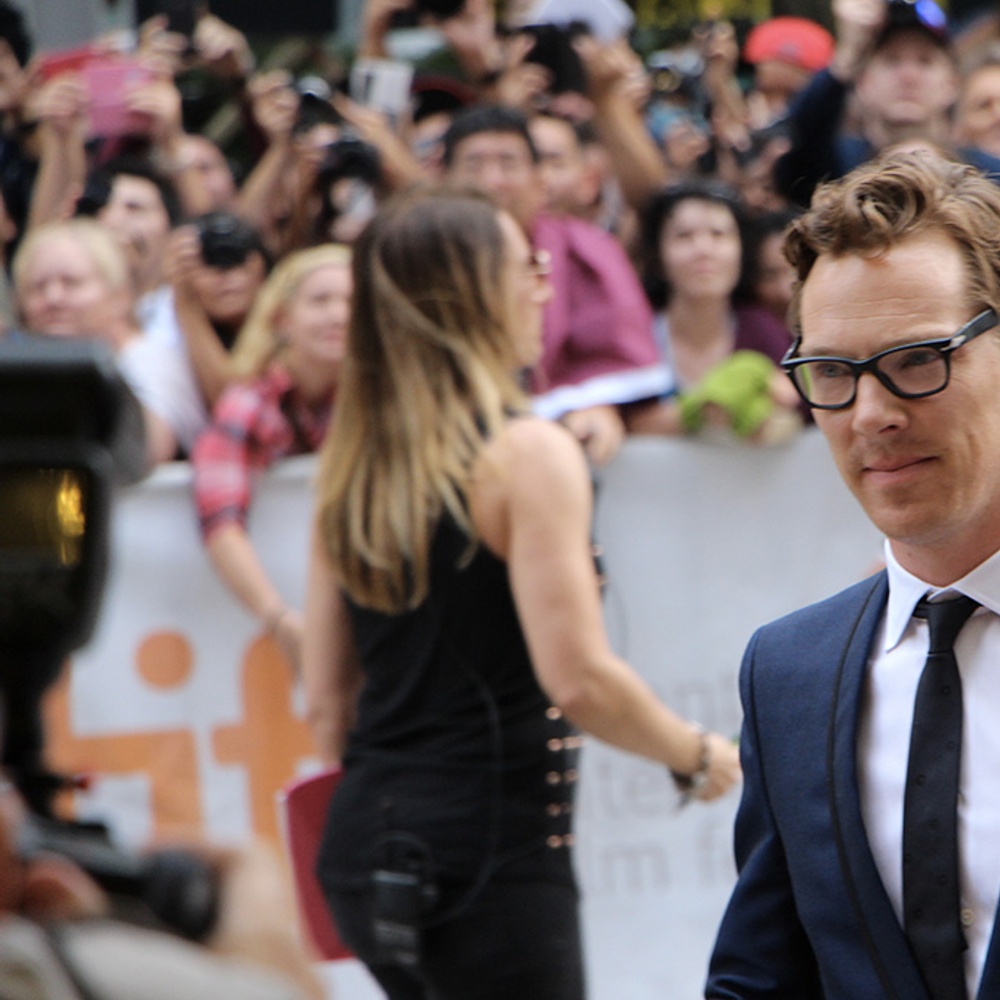 Sur le tapis rouge du film The Imitation Game