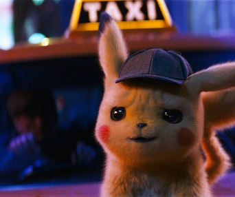 Une scène du film Pokémon Detective Pikachu