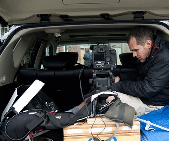 Sur le plateau du film 388 Arletta Ave