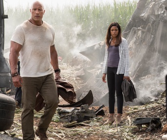 Une scène du film Rampage