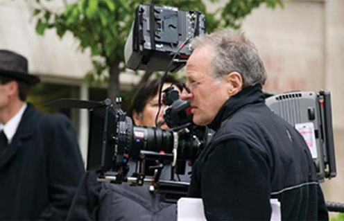 Michael Mann sur le plateau de Public Enemies
