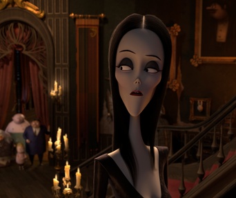 Une scène du film The Addams Family