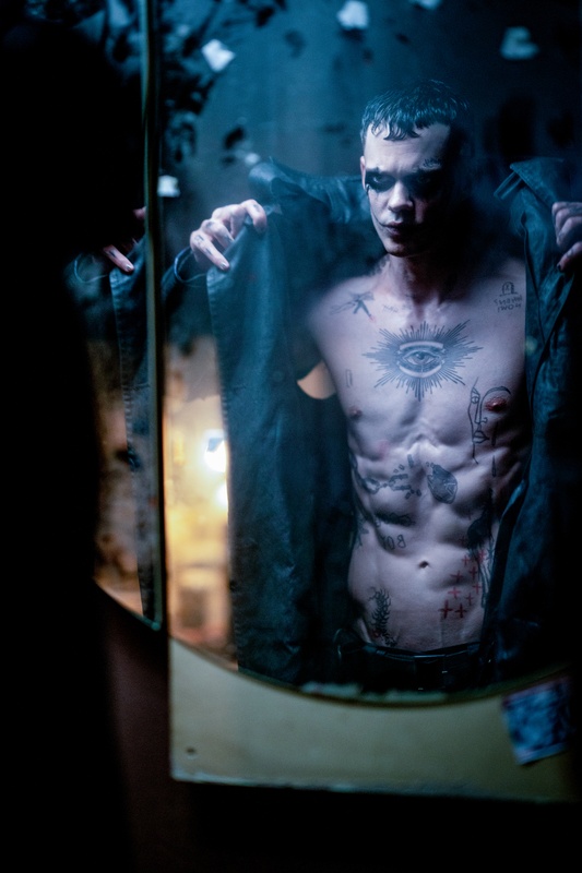 Une scène du film The Crow