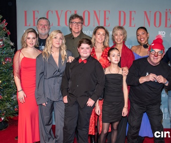 Tapis rouge du film Le cyclone de Noël