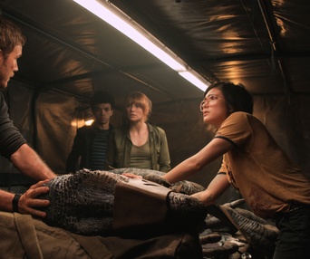 Une scène du film Jurassic World: Fallen Kingdom