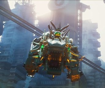 Une scène du film The LEGO Ninjago Movie