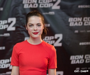 Sur le tapis rouge du film Bon Cop Bad Cop 2