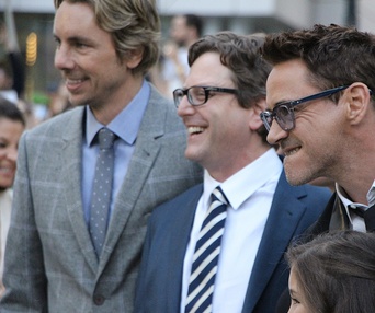 Sur le tapis rouge du film The Judge au TIFF