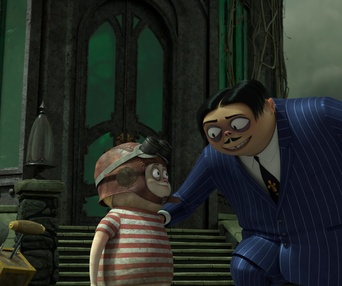 Une scène du film The Addams Family